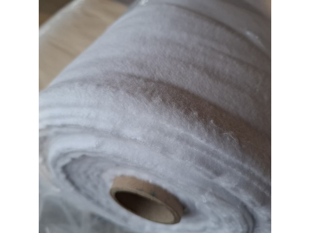 6x rol fijne katoenen molton/flanel, wit - afbeelding 4 van  6