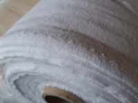 6x rol fijne katoenen molton/flanel, wit - afbeelding 4 van  6