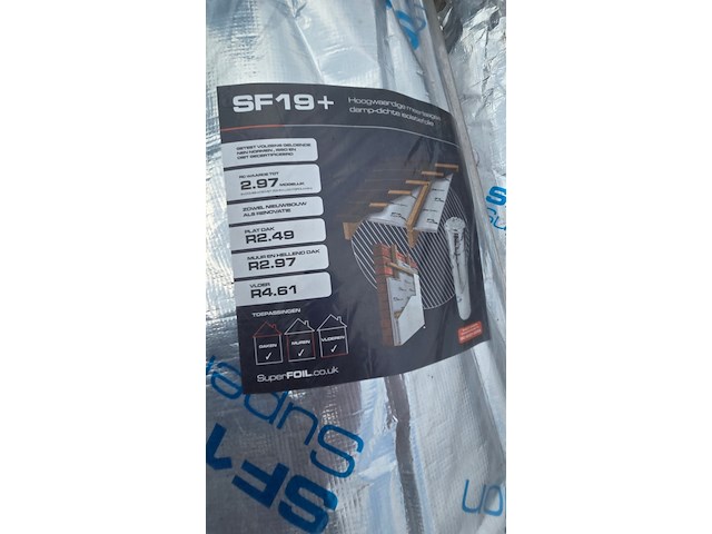 6x rol isolatiefolie dampdicht sf19+, superfoil - afbeelding 2 van  5
