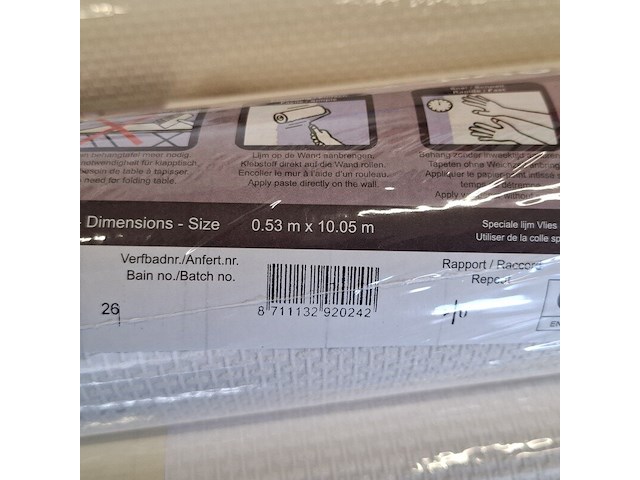 6x rol overschilderbaar vliesbehang - afbeelding 5 van  5