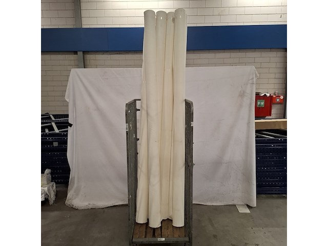 6x rol schaduwdoek | breedte 248cm, naturel wit - afbeelding 1 van  5