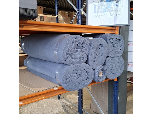 6x rol stof voor zomerdekens | 100% katoen, antraciet - afbeelding 1 van  3