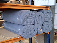 6x rol stof voor zomerdekens | 100% katoen, antraciet - afbeelding 1 van  3