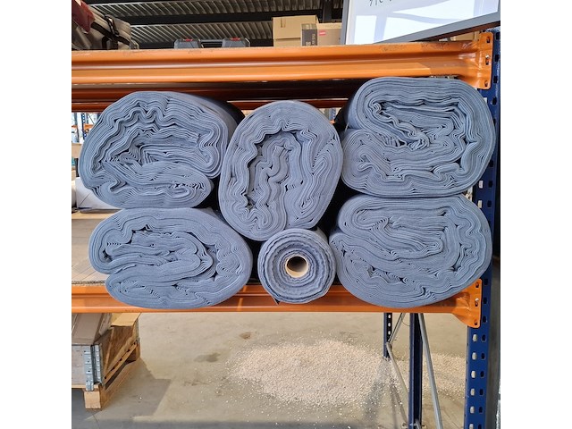 6x rol stof voor zomerdekens | 100% katoen, antraciet - afbeelding 2 van  3