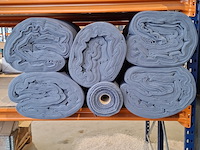 6x rol stof voor zomerdekens | 100% katoen, antraciet - afbeelding 2 van  3