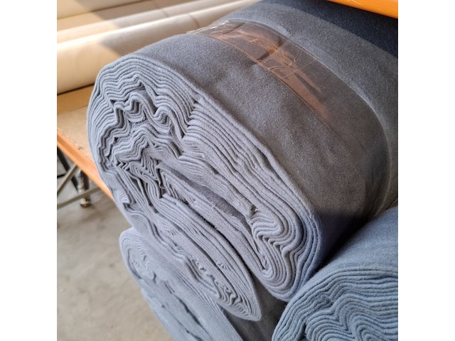 6x rol stof voor zomerdekens | 100% katoen, antraciet - afbeelding 3 van  3