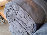 6x rol stof voor zomerdekens | 100% katoen, antraciet - afbeelding 3 van  3