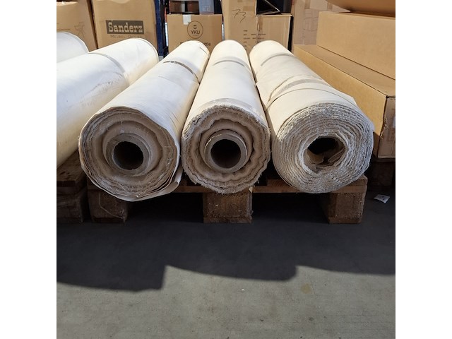 6x rol zware canvas eco-katoen, wit - afbeelding 4 van  5