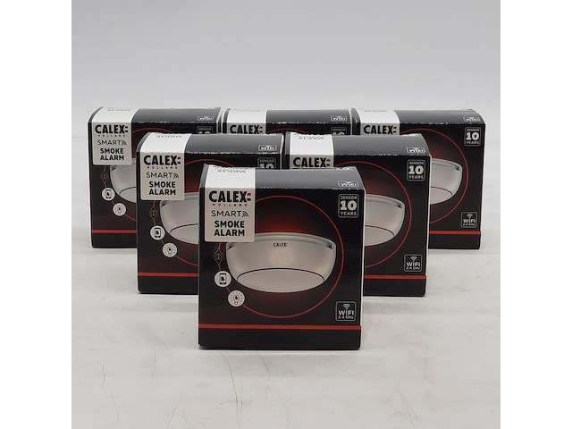 6x rookmelder, calex, smart smoke alarm - afbeelding 1 van  5