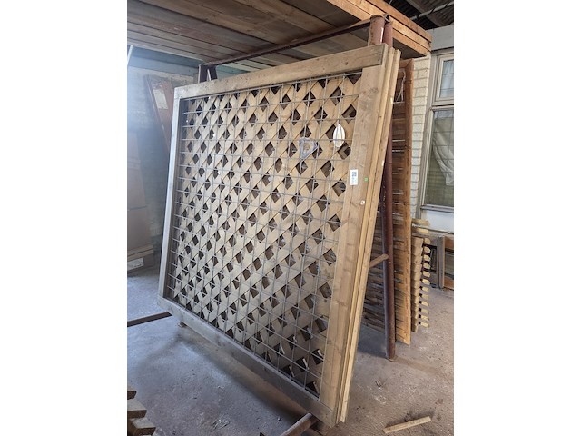 6x schuttingpaneel, o.a. hillhout - afbeelding 1 van  7