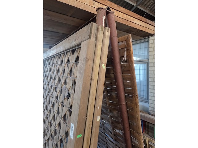 6x schuttingpaneel, o.a. hillhout - afbeelding 2 van  7