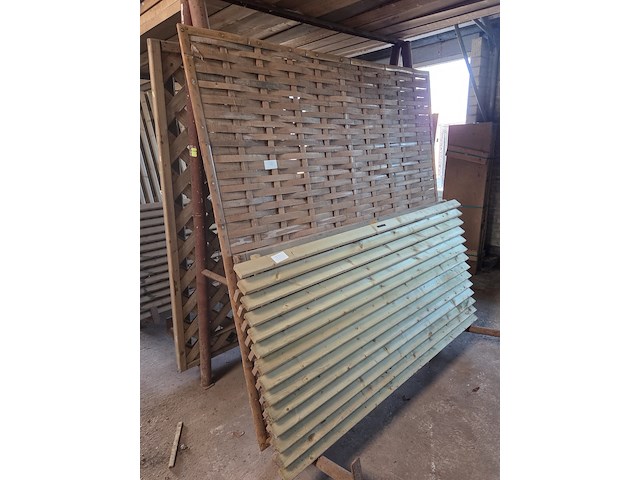 6x schuttingpaneel, o.a. hillhout - afbeelding 3 van  7