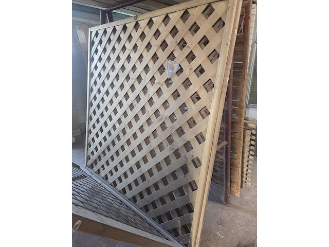 6x schuttingpaneel, o.a. hillhout - afbeelding 5 van  7
