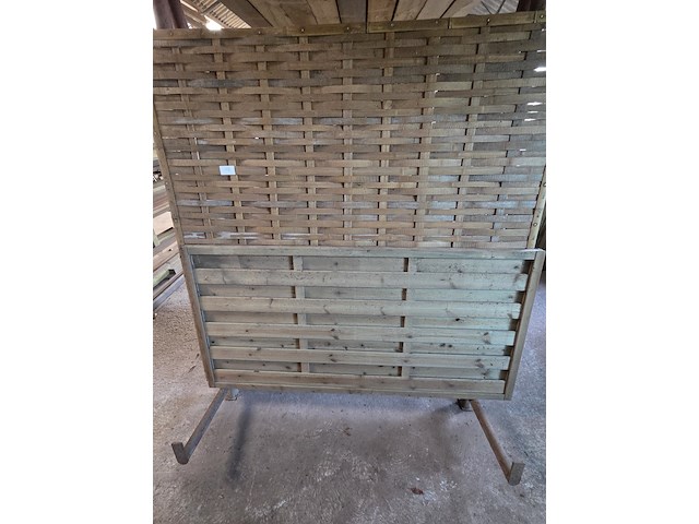 6x schuttingpaneel, o.a. hillhout - afbeelding 6 van  7