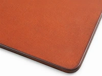 6x served with style leren placemats, camel - afbeelding 4 van  5