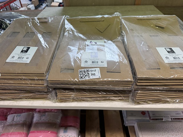 6x set van 10 cadeau verpakkingen voor wijnflessen chic nature - afbeelding 1 van  3