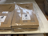 6x set van 10 cadeau verpakkingen voor wijnflessen chic nature - afbeelding 2 van  3