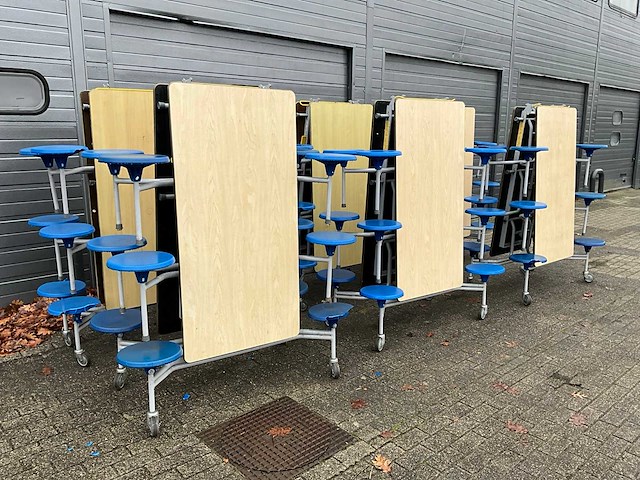 6x sico opklapbare 6-persoons kantinetafel - afbeelding 1 van  6