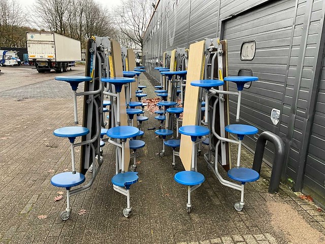 6x sico opklapbare 6-persoons kantinetafel - afbeelding 4 van  6