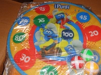 6x smurfen dartbord klitteband 30cm - afbeelding 3 van  3