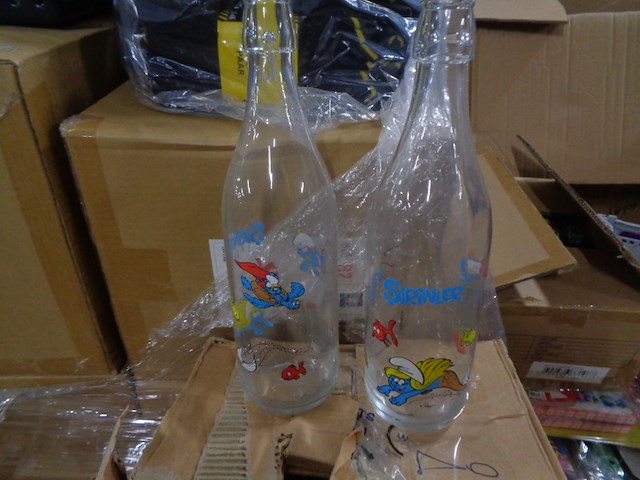 6x smurfen decoflessen - afbeelding 4 van  5