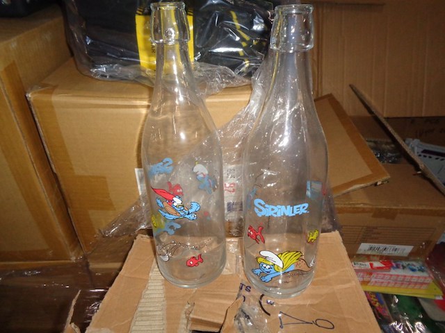 6x smurfen decoflessen - afbeelding 5 van  5