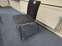 6x stoel, zwart - afbeelding 2 van  4