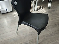 6x stoelen, zwart