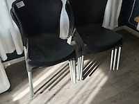 6x stoelen, zwart - afbeelding 2 van  2