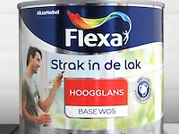 6x strak in de lak alkyd hoogglans - 1 liter, flexa, wit - afbeelding 2 van  2