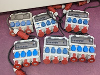 6x stroomverdeel kast doktervolt, stroomverdeler