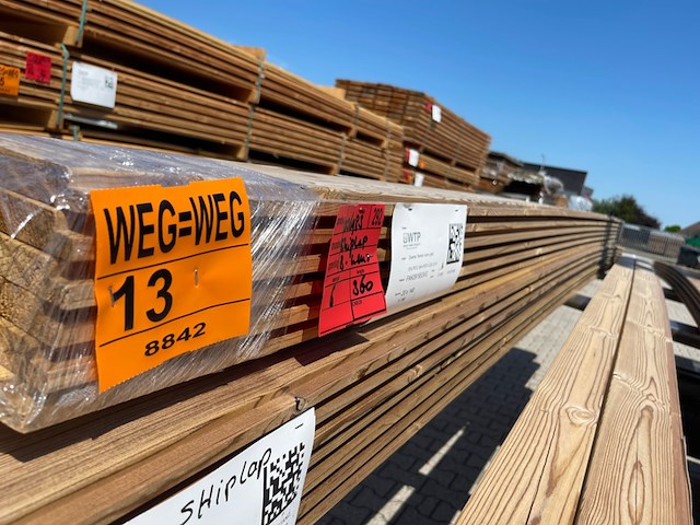 6x thermo vuren wisselsponning, 20x140mm, lengte 360cm - afbeelding 2 van  3