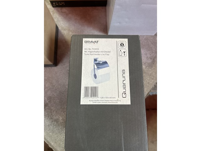 6x toiletaccessoires w.o. wc-papierhouder, w.o. bravat - afbeelding 2 van  5