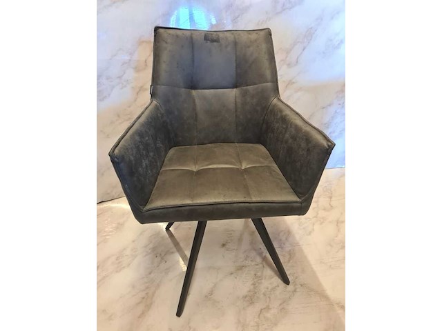 6x tribeca draaibare eetkamer stoel, antraciet, 2025 - afbeelding 1 van  2