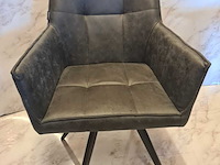 6x tribeca draaibare eetkamer stoel, antraciet, 2025 - afbeelding 1 van  2