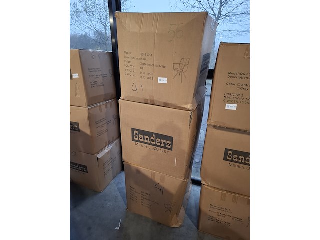 6x tribeca draaibare eetkamer stoel, antraciet, 2025 - afbeelding 2 van  2