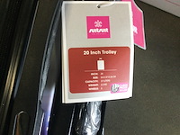 6x trolley koffers suitsuit, wit met afbeelding, bouwjaar 37 x 20 cm - afbeelding 6 van  6