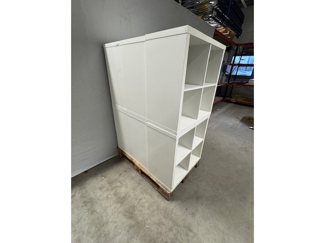 6x vakkenkast ikea, wit - afbeelding 2 van  5
