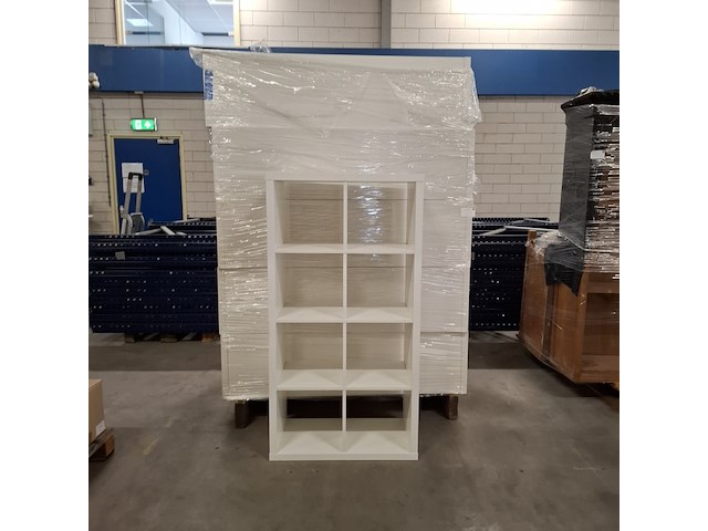 6x vakkenkast, wit - afbeelding 1 van  4