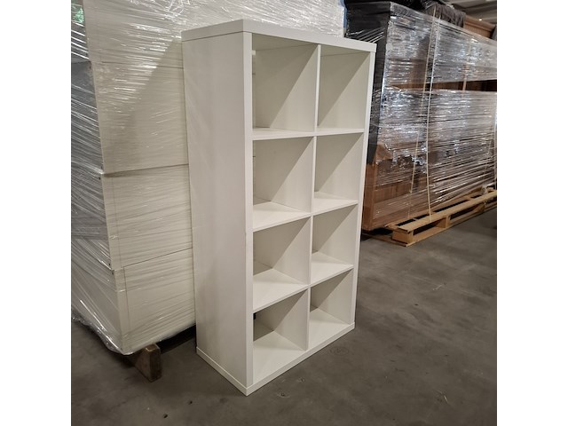 6x vakkenkast, wit - afbeelding 3 van  4