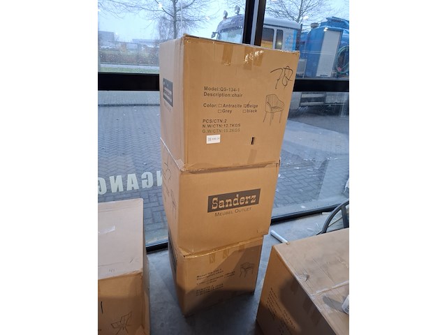 6x velvet kuipstoel, beige, 2025 - afbeelding 2 van  2