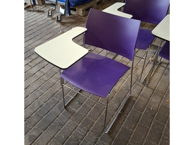 6x vergaderstoel met schrijftableau, casala, curvy - afbeelding 2 van  15