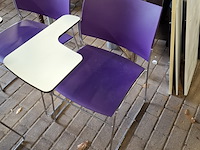 6x vergaderstoel met schrijftableau, casala, curvy - afbeelding 3 van  15