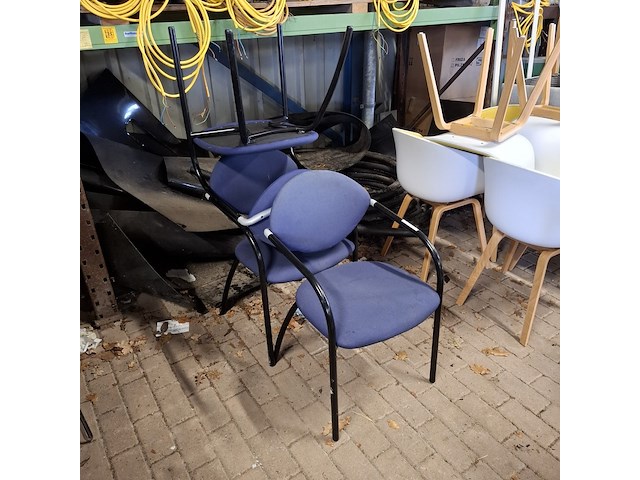 6x vergaderstoel met schrijftableau, casala, curvy - afbeelding 6 van  15