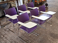 6x vergaderstoel met schrijftableau, casala, curvy - afbeelding 9 van  15