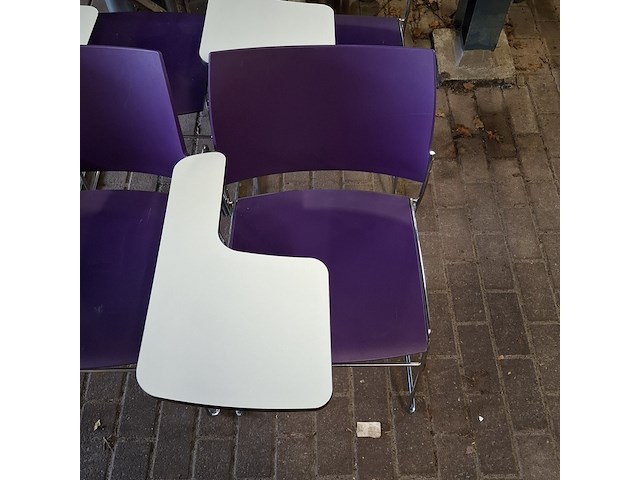 6x vergaderstoel met schrijftableau, casala, curvy - afbeelding 12 van  15