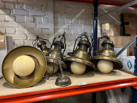 6x vintage/retro café hanglamp - afbeelding 1 van  4