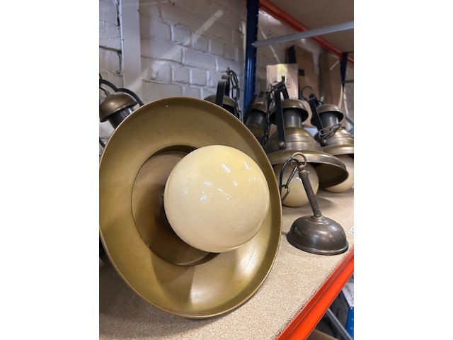 6x vintage/retro café hanglamp - afbeelding 2 van  4