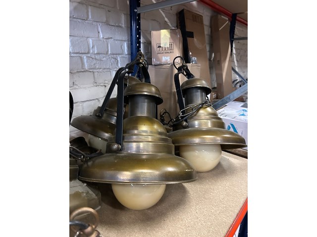 6x vintage/retro café hanglamp - afbeelding 3 van  4