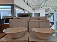 6x waskom best design, taps, glans wit - afbeelding 1 van  6